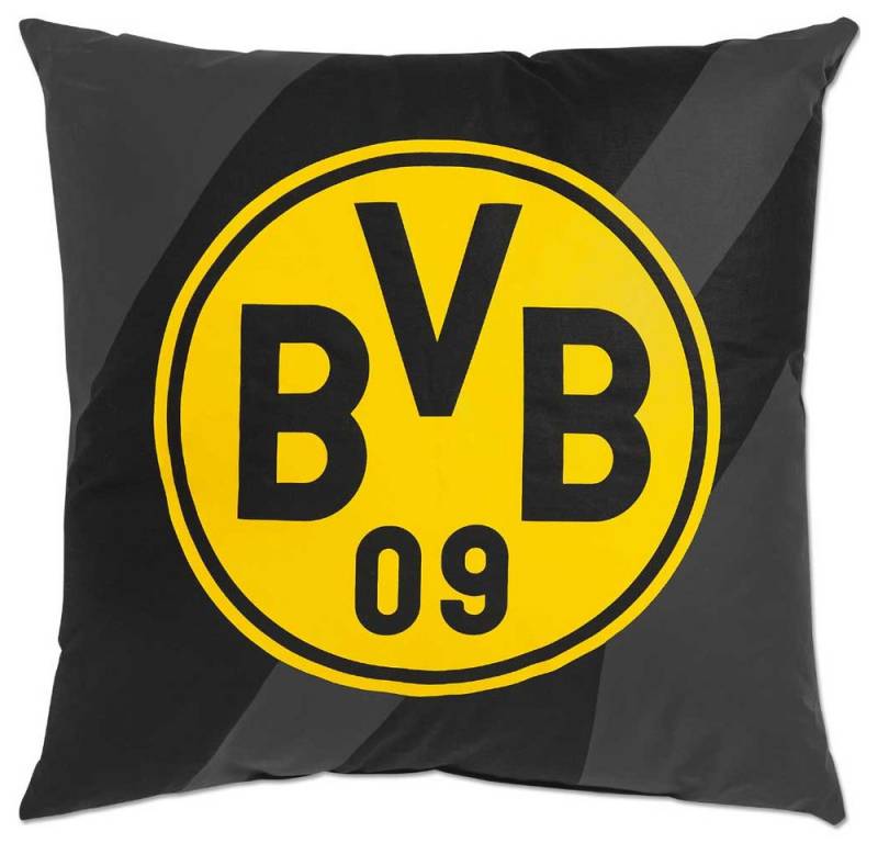 BVB MERCHANDISING Dekokissen BVB Kissen Logo grau / schwarz von BVB MERCHANDISING