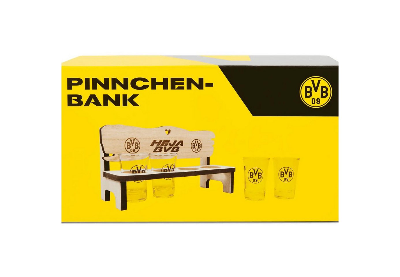 BVB MERCHANDISING Schnapsglas BVB Pinnchenbank, Material Mix von BVB MERCHANDISING
