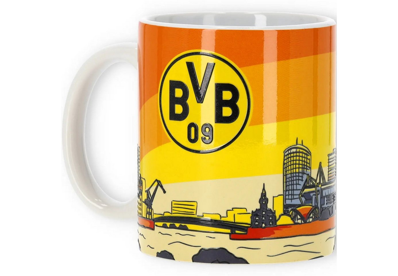 BVB MERCHANDISING Tasse BVB Tasse Skyline bunt, Keramik von BVB MERCHANDISING
