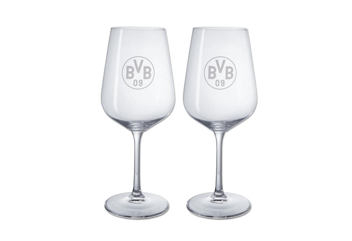 BVB MERCHANDISING Zahnputzbecher BVB Weinglas im 2er-Set von BVB MERCHANDISING