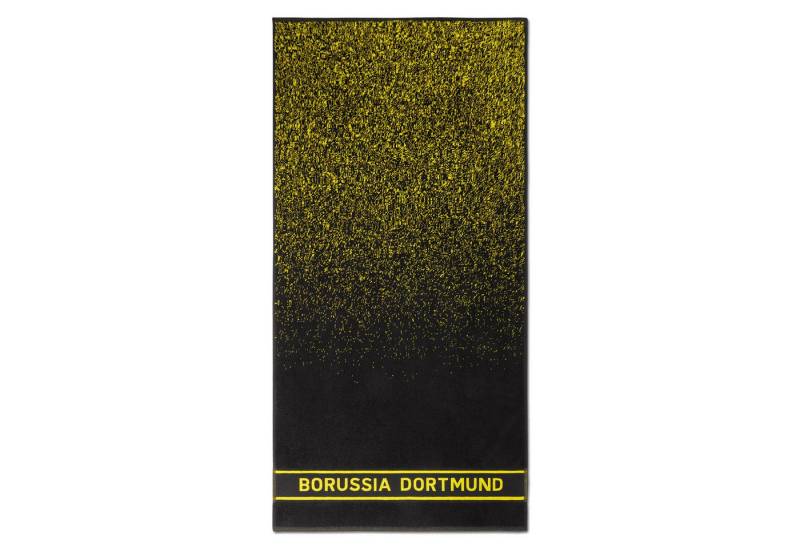 BVB Duschtuch BVB Duschtuch Farbverlauf 70 x 140cm, Baumwolle (Set, 1-St), „Borussia Dortmund“-Schriftzug von BVB