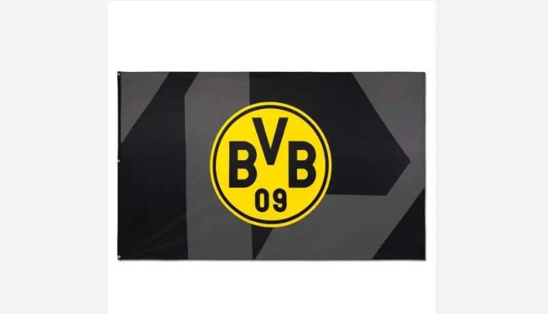 BVB Tasse BVB-Hissfahne schwarz 250x150cm von BVB