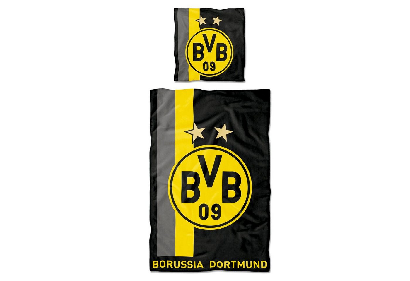 Bettwäsche BVB-Bettwäsche mit Streifenmuster (135 x 200 cm), BVB, 100 % Baumwolle, 2 teilig von BVB