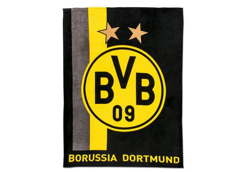 BVB Kopfkissen BVB-Fleecedecke mit Streifenmuster, Füllung: 100 % Polyester Coral Fleece, Bezug: 100 % Polyester Coral Fleece, Rückenschläfer von BVB