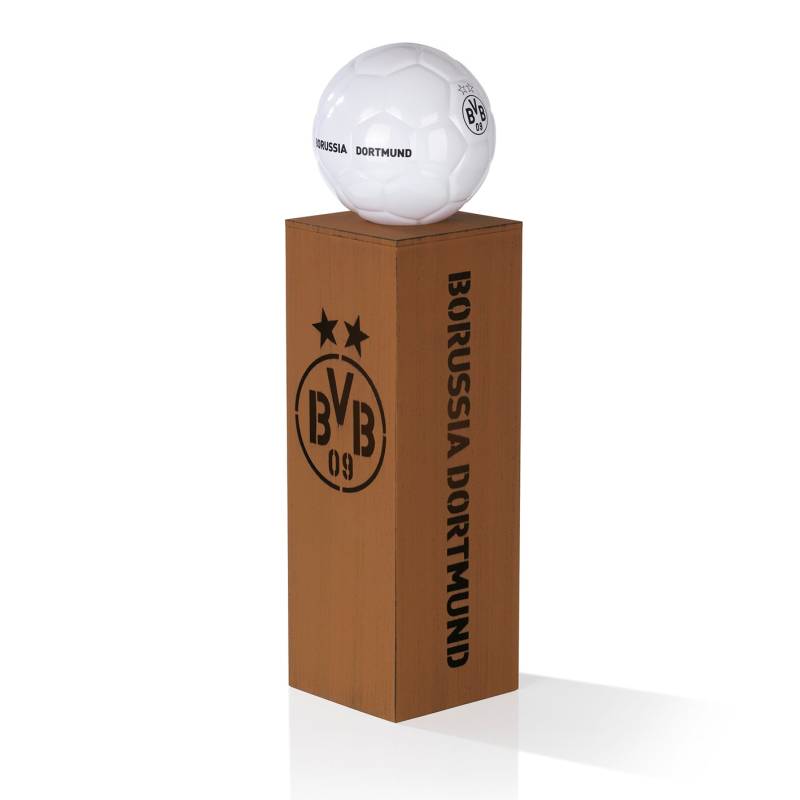 LED-Dekosäule Rost-Optik mit Leuchtkugel - 84 cm - braun von BVB