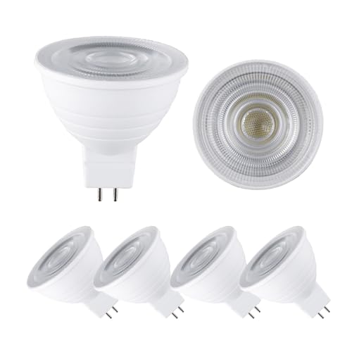 BVCL Dimmbare LED-Lampe GU5.3 MR16, 7 W, entspricht 50 W Halogen, 230 V, 650 lm, Abstrahlwinkel 120°, 5er-Pack(Natural white 4000k) von BVCL