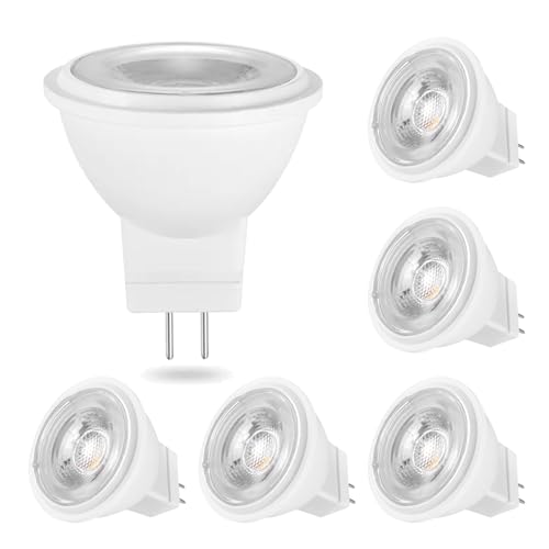 BVCL GU4 MR11 LED Lampen 3W 360lm ersetzt 20W 40W Halogen Nicht Dimmbar 20.000h Lebensdauer 6er Pack(Warm White 3000K) von BVCL