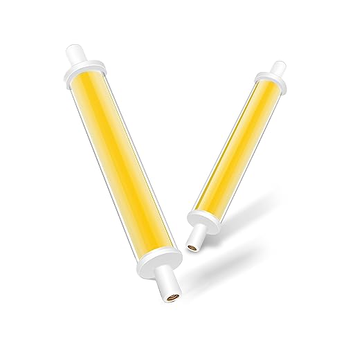 BVCL LED R7S lamp 118mm, nicht dimmbar, Natural white 4000K, 7,7w Äquivalent zu 60W Halogenbirne, AC220V 850lm, kein Flimmern, COB Flip Technologie, Niedertemperaturbetrieb von BVCL