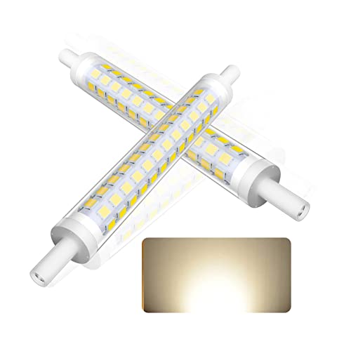 BVCL R7S 118mm LED Dimmbar, Naturweiß 4000K, 10W R7S LED Lampen, ersetzt 100W Halogenlampe Leuchtmittel, AC/DC 190-260V, LED R7S Glühbirnen 1000LM, Kein Flackern (Color : 4000K, Size : 2PCS) von BVCL