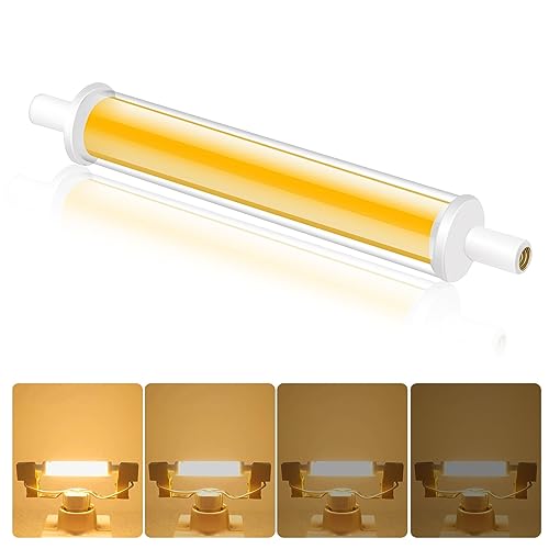 BVCL R7S LED 118mm Dimmbar, 7.7W 220-240V Warmweiß 3000K 850LM R7S LED Lampen, Ersetzt 100W R7S Halogenlampen, Kein Flackern, 1PCS von BVCL