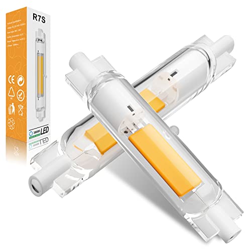 BVCL R7S LED 78mm, 7W Naturweiß 4000K Dimmbar R7S LED COB Lampen 700LM AC 220-240V, Ersatz Für 70W J78 R7S Halogenlampen, Kein Flackern, 2 Stück von BVCL