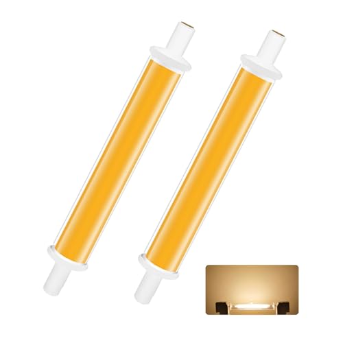 BVCL R7S LED Lampen 118mm Dimmbar 7.7W Lampen Ersatz für 90W Halogenlamp Glühbirne 850lm Flimmerfrei 360° CE/TÜV(Warm white 2700K,2pcs) von BVCL
