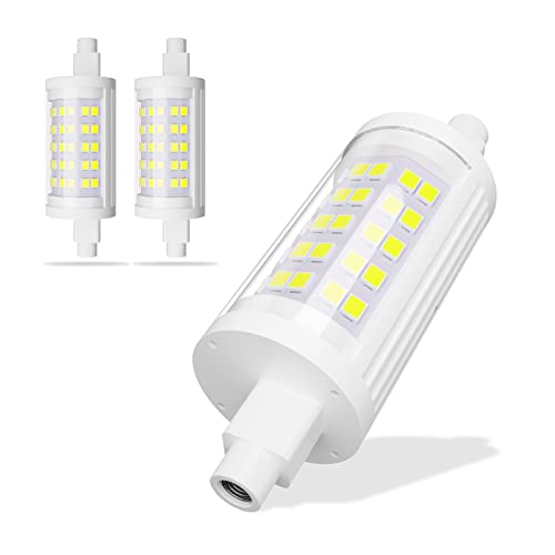 BVCL R7s LED Lampe 78mm, Kaltweiß 6000K, Nicht dimmbare lineare Glühbirnen, 10W 1000lm, äquivalent zu 100W Halogenlampe, für Flutlicht, Sicherheitslicht, Landschaftslicht und Arbeitslicht… von BVCL