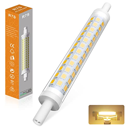 R7S LED 118mm Warmweiß 3000K, Dimmbar R7S J118 LED Birnen AC 220-240V, Ersatz Für 100W R7S Halogenlampen, 360° Abstrahlwinkel Kein Flackern, 1PCS von BVCL