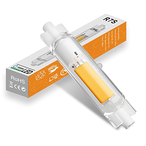 BVCL R7S LED 78mm, 7W Naturweiß 4000K Dimmbar R7S LED COB Lampen 700LM AC 220-240V, Ersatz Für 70W J78 R7S Halogenlampen, Kein Flackern, 1 Stück von BVCL