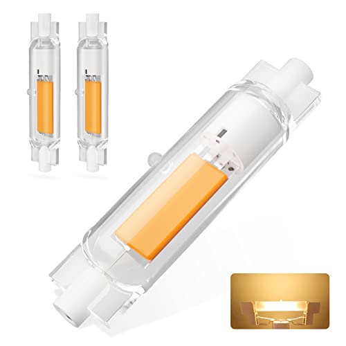 R7S LED 78mm Dimmbar Warmweiß 3000K 7W R7S LED COB Lampen 700LM AC 220-240V, Ersatz Für 70W J78 R7S Halogenlampen, Kein Flackern, 2er Pack von BVCL