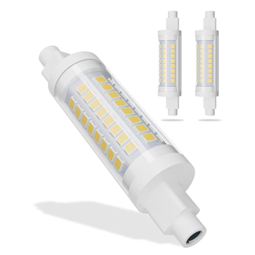 R7S LED 78mm Hightlight Birne, Warmweiß 3000K, 7W R7S LED Lampe Ersatz für 70W Halogenlampen, Nicht dimmbare, 700lm 220V, Kein Flackern (Color : Warm White, Size : 2pcs) von BVCL