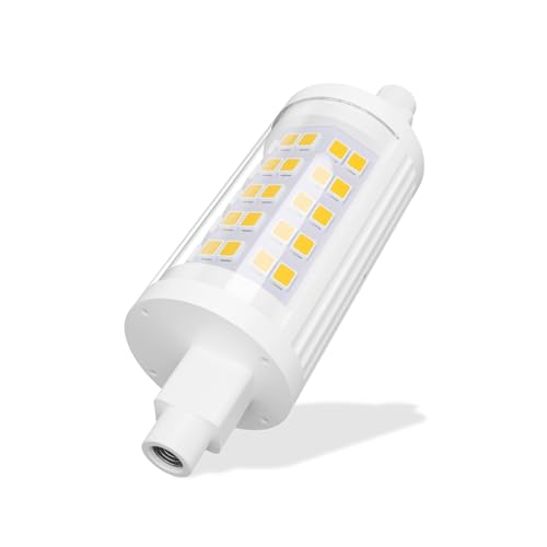 BVCL R7s LED Lampe 78mm, Warmweiß 3000K, Nicht dimmbare lineare Glühbirnen, 10W 1000lm, äquivalent zu 100W Halogenlampe, für Flutlicht, Sicherheitslicht, Landschaftslicht und Arbeitslicht von BVCL