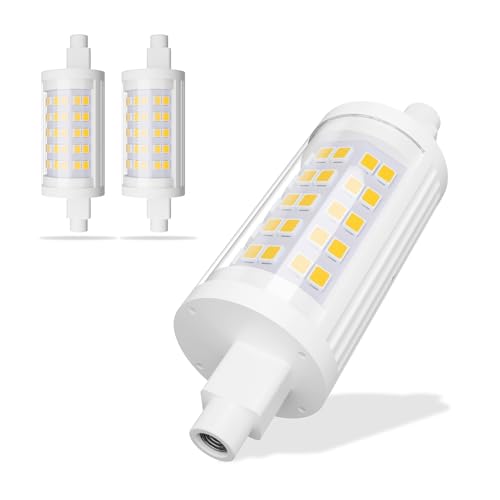 BVCL R7s LED Lampe 78mm, Warmweiß 3000K, Nicht dimmbare lineare Glühbirnen, 10W 1000lm, äquivalent zu 100W Halogenlampe, für Flutlicht, Sicherheitslicht, Landschaftslicht und Arbeitslicht von BVCL