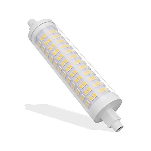 R7s LED lamp 118mm, Warmweiß 3000K, Nicht dimmbare lineare Birne, 16W 1600lm AC220V, äquivalent zu 160W Halogenlampe, für Flutlicht, Sicherheitslicht (Color : Warm White, Size : 1pcs)… von BVCL