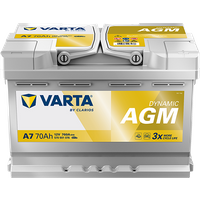 VARTA Dynamic AGM A7 Autobatterien 570901076K262, A7, 12 V, 70 Ah, 760 A von BVD