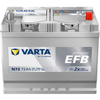VARTA Dynamic EFB N72 Autobatterien 572501076K262, N72, 12 V, 72 Ah, 760 A von BVD