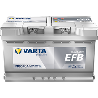 VARTA Dynamic EFB N80 Autobatterien 580500080K262, N80, 12 V, 80 Ah, 800 A von BVD