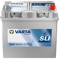 VARTA Dynamic SLI D47 Autobatterien 560410054K262, D47, 12 V, 60 Ah, 540 A von BVD
