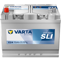 VARTA Dynamic SLI E24 Autobatterien 570413063K262, E24, 12 V, 70 Ah, 630 A von BVD