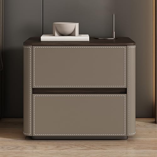 BVDHASDBT Kleiner Beistelltisch für Schlafzimmer, einfach moderner Nachttisch, Holz, Nachttisch, Öffnungsaufbewahrung, für Schlafzimmer, Wohnzimmer, Schrank (Kaffee, 45 x 40 x 50 cm) von BVDHASDBT