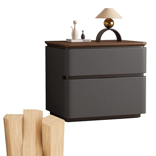 BVDHASDBT Kleiner Beistelltisch für Schlafzimmer, moderner Nachttisch aus Holz mit Stauraum, 40 x 40 x 50 cm, 50 x 40 x 50 cm, 60 x 40 x 50 cm, für Wohnzimmer oder Schlafzimmer (Dunkelgrau, 50 x 40 x von BVDHASDBT