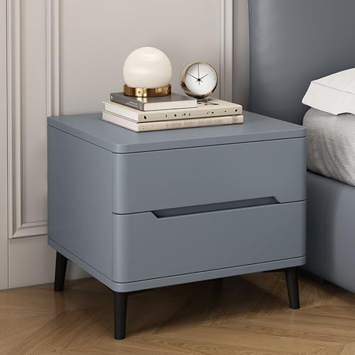 BVDHASDBT Nachttisch for Schlafzimmer, Kleine Kommode, Doppelte Saugnapfaufbewahrung, Rock Plate Desktop-Nachttisch for Schlafzimmer, Wohnzimmer(Dark Gray,35x40x49cm) von BVDHASDBT