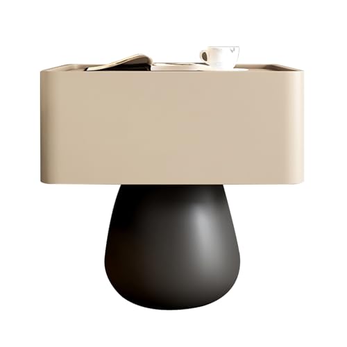 BVDHASDBT Nachttisch mit Stauraum, Massivholz, Metallfußstütze, stabile Tragfähigkeit, mit tiefen Schubladen, moderner Beistelltisch, für Schlafzimmer, Sofa, Khaki, 40 x 40 x 49 cm BVDHASDBT Nachttisch mit Stauraum, Massivholz, Metallfußstütze, stabile Tragfähigkeit, mit tiefen Schubladen, moderner Beistelltisch, für Schlafzimmer, Sofa, Khaki, 40 x 40 x 49 cm von BVDHASDBT