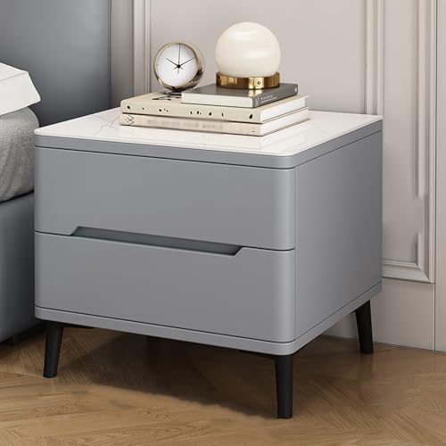 Einfach Moderner Nachttisch, Wohnzimmer-Beistelltisch Mit Tiefen Schubladen, Die Struktur Ist Eng, Verformt Sich Nicht Leicht, For Schlafzimmer, Kinderzimmer, Schrank, Wohnzimmer(Light gray,35x40x49cm von BVDHASDBT