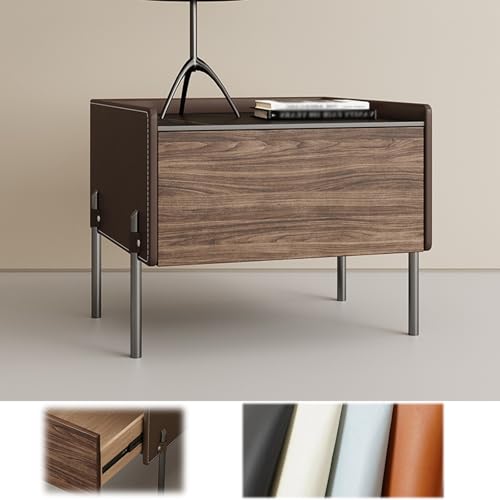 Nachttisch Mit Stauraum, Schlafzimmer-Aufbewahrungsschublade Mit Metallbeinen, Schrankkörper Aus Massivholz, Geräumige Arbeitsplatte, Moderner Beistelltisch, For Schlafzimmer, Sofa(Dark coffee,50x40x5 Nachttisch Mit Stauraum, Schlafzimmer-Aufbewahrungsschublade Mit Metallbeinen, Schrankkörper Aus Massivholz, Geräumige Arbeitsplatte, Moderner Beistelltisch, For Schlafzimmer, Sofa(Dark coffee,50x40x5 von BVDHASDBT