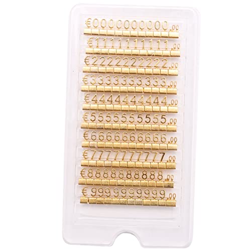 10 Sets 3D-Metallregale, verstellbares Preisquadrat-Kit for Ladendisplays, Schmuck, Uhren, Geschäfte, Bürodisplays, Preisschilder, Gold von BVMKNI