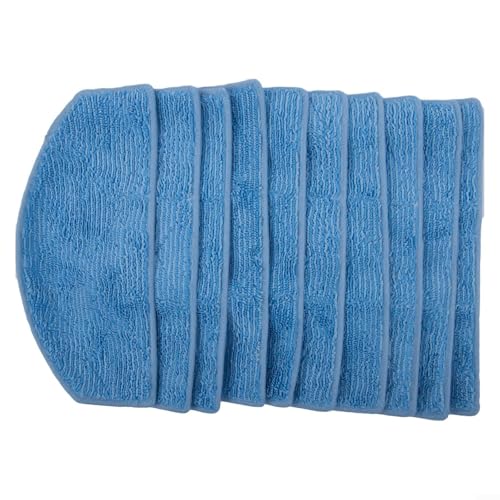 10 Stück Mikrofaser-Mopp-Tuchpads for Tikom G8000 Pro for Honiture-Staubsauger, waschbare Ersatzteile, Starke Reinigungskraft (10 Stück) von BVMKNI