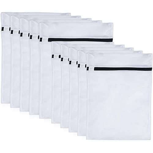10er-Pack Wäschesäcke for die Waschmaschine, Wäschesäcke aus Netzgewebe mit Reißverschluss, Wäschesäcke for Blusen, BHS, Strumpfwaren (5S + 5L) von BVMKNI