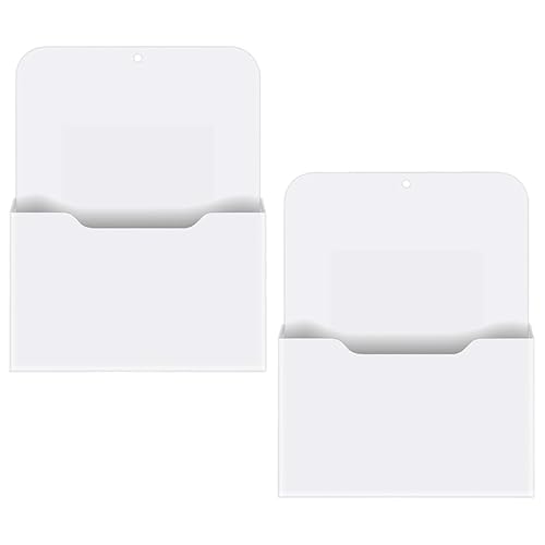 2er-Pack magnetischer Aktenhalter – Papierhalter, Taschen-Organizer, hängender Wand-Akten-Organizer, Bürobedarf, Aufbewahrung, Zeitschriften- und Post-Organizer, Hülle for Planer, Briefe von BVMKNI