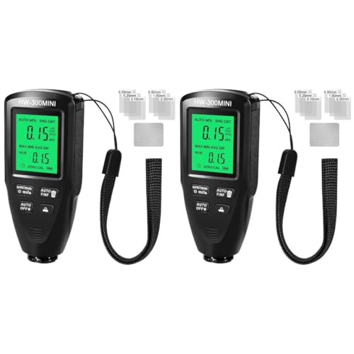 4 Stück Coating Thickness Messgerät Paint Depth Meter Digital Paint Thickness Meter Autolackierung Thickness Meter Digital Paint Thickness Meter (Schwarz, 2 Stück, Mediumx2 Stück) von BVMKNI