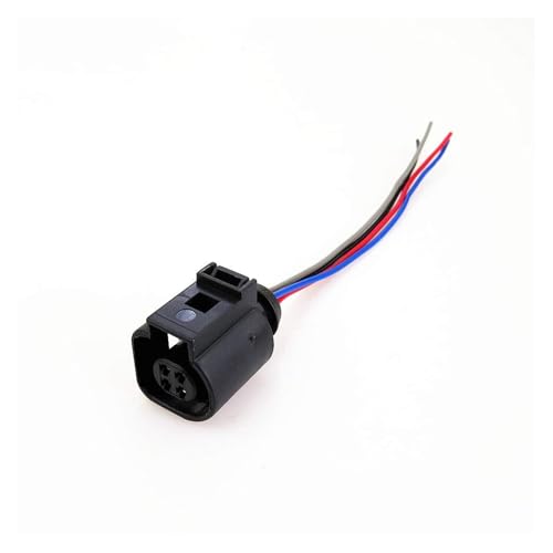 4-poliger Kühlmitteltemperatursensor-Anschluss, Stecker A2 A3 8L A4 B6 A6 C5 TT kompatibel mit Passat B5, Beetle Jetta, Golf MK4, Tiguan, Seat Leon, Ibiza 4B09 von BVMKNI