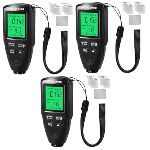 4pcs Coating Thickness Gauge Paint Depth Gauge Paint Depth Meter Digital Paint Thickness Meter Paint Meter Car Coating Thickness Meter Digital Paint Thickness Gauge(Redx5pcs,Mediumx3pcs) von BVMKNI