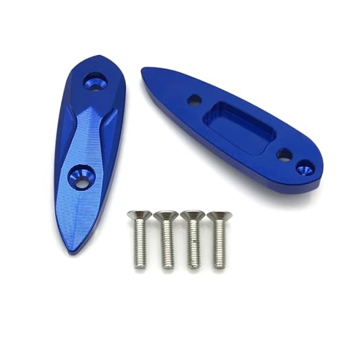 AL-mart Motorrad-Spiegelloch, Rückspiegelblock, dekorative Platte, passend for Ya-maha YZF-R25/R3 2015–2023, YZF-R15 2017–2023 (blau) von BVMKNI