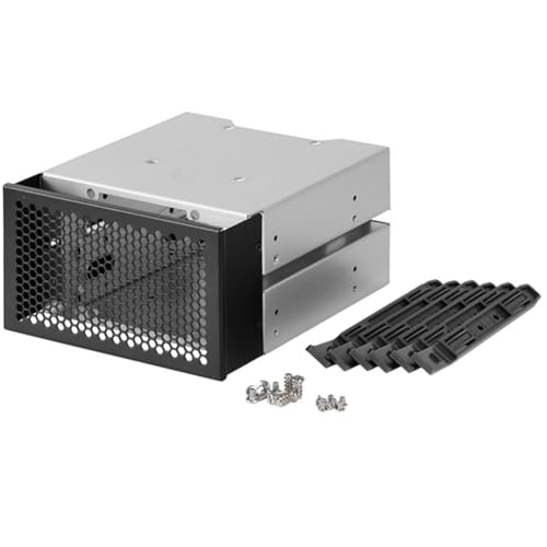 BVMKNI 3,5 Zoll HDD-Käfig-Rack Festplattenfach Festplattenkäfig unterstützt 3 HDD-Festplatten Schwarz & Silber 500323227 BVMKNI 3,5 Zoll HDD-Käfig-Rack Festplattenfach Festplattenkäfig unterstützt 3 HDD-Festplatten Schwarz & Silber 500323227 von BVMKNI