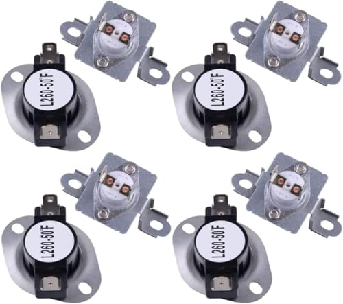 BVMKNI 4 Einheiten DC96-00887A & DC47-00018A Trockner-Thermosicherungs- und Thermostat-Kit von BVMKNI