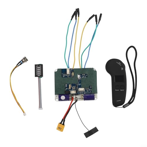 BVMKNI 48-V-Doppelmotor-Controller-Kit for elektrische Skateboards mit Fernbedienung for Skateboards mit Nabenmotor, Höchstgeschwindigkeit 50 km/h, maximale Belastung 120 kg (Nabenmotor)(Belt Motor) von BVMKNI