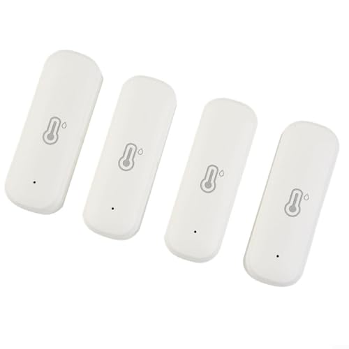 BVMKNI 4er-Pack for Tuya Temperatur-Feuchtigkeitssensor, Innendetektor, genaues digitales Thermometer-Hygrometer, for Smart-Home-Überwachung BVMKNI 4er-Pack for Tuya Temperatur-Feuchtigkeitssensor, Innendetektor, genaues digitales Thermometer-Hygrometer, for Smart-Home-Überwachung von BVMKNI