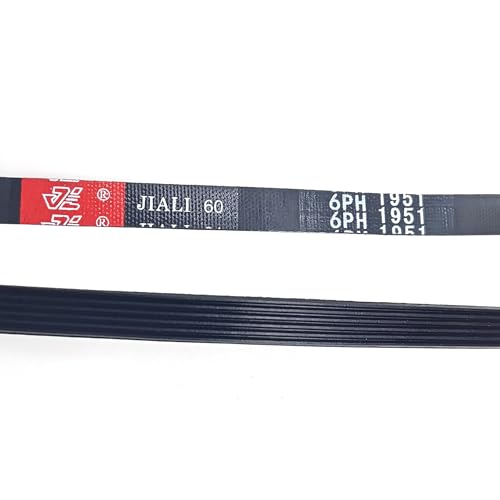 BVMKNI 6PH1951 Trommelförderband for Waschmaschine und Trockner mit 6 Rippen und 5 Rillen, 6PH 1951/6PH1951/1951H6 (6PH1951-1 Stück) (6PH1951-2 Stück) von BVMKNI