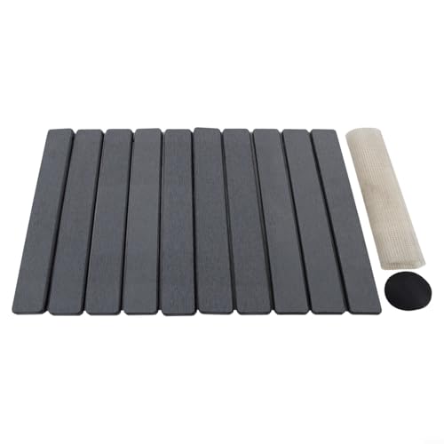 BVMKNI Abtropfmatte aus Kieselgur, saugfähig, for die Küchentheke, hitzebeständig, Abtropffläche, Badematte, Futterstation for Haustiere, dunkelgrau (weiß)(Dark Gray) von BVMKNI