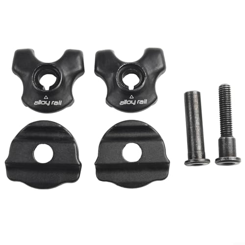 BVMKNI Fahrrad-Sattelstützenklemme for Carbon-Sattelschienen 7 x 9 mm, 7 x 7 mm, ovale runde Klammer, Stahl-Fahrrad-Sattelstützenklemme, Schwarze, langlebige Fahrradkomponente (7 x 9 mm)(7x7mm) von BVMKNI